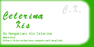 celerina kis business card